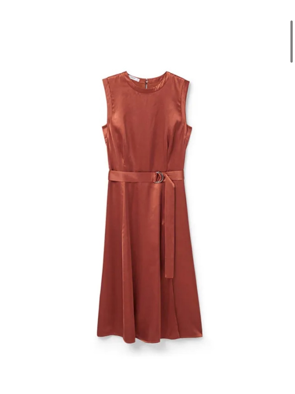 Mango Belted Midi Dress